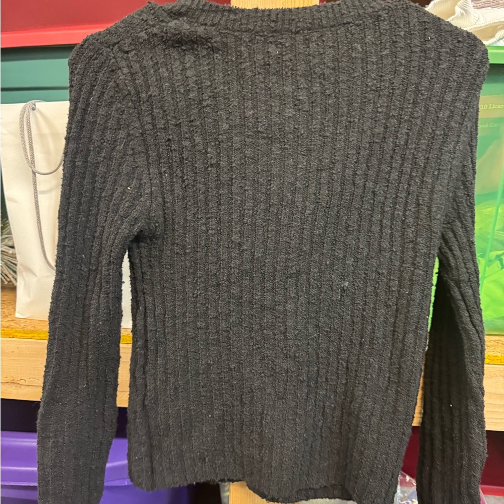 Urban Outfitters Black Ribbed Cardigan - Picture 7 of 7